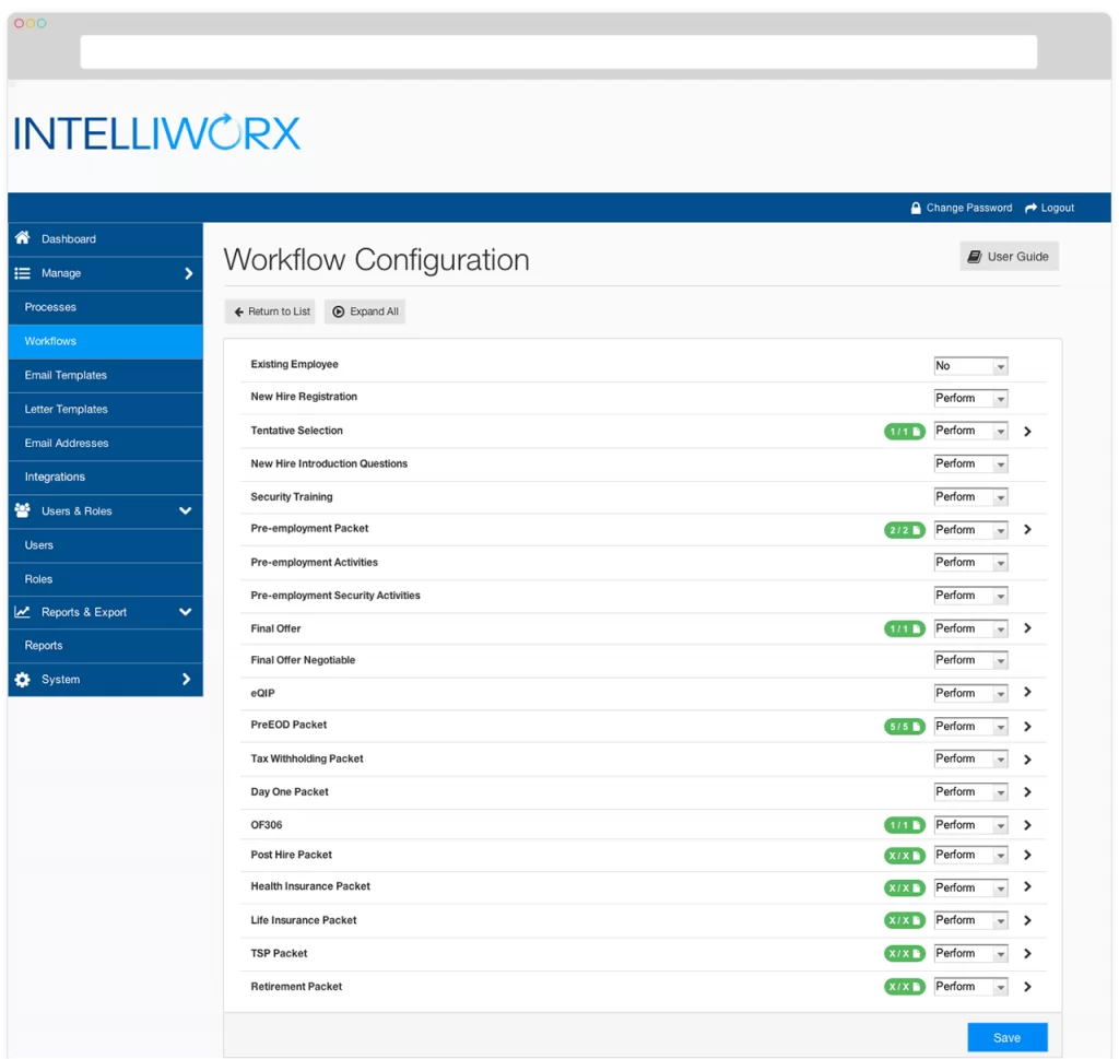 Process Automation Intelliworx Workflow Configuration