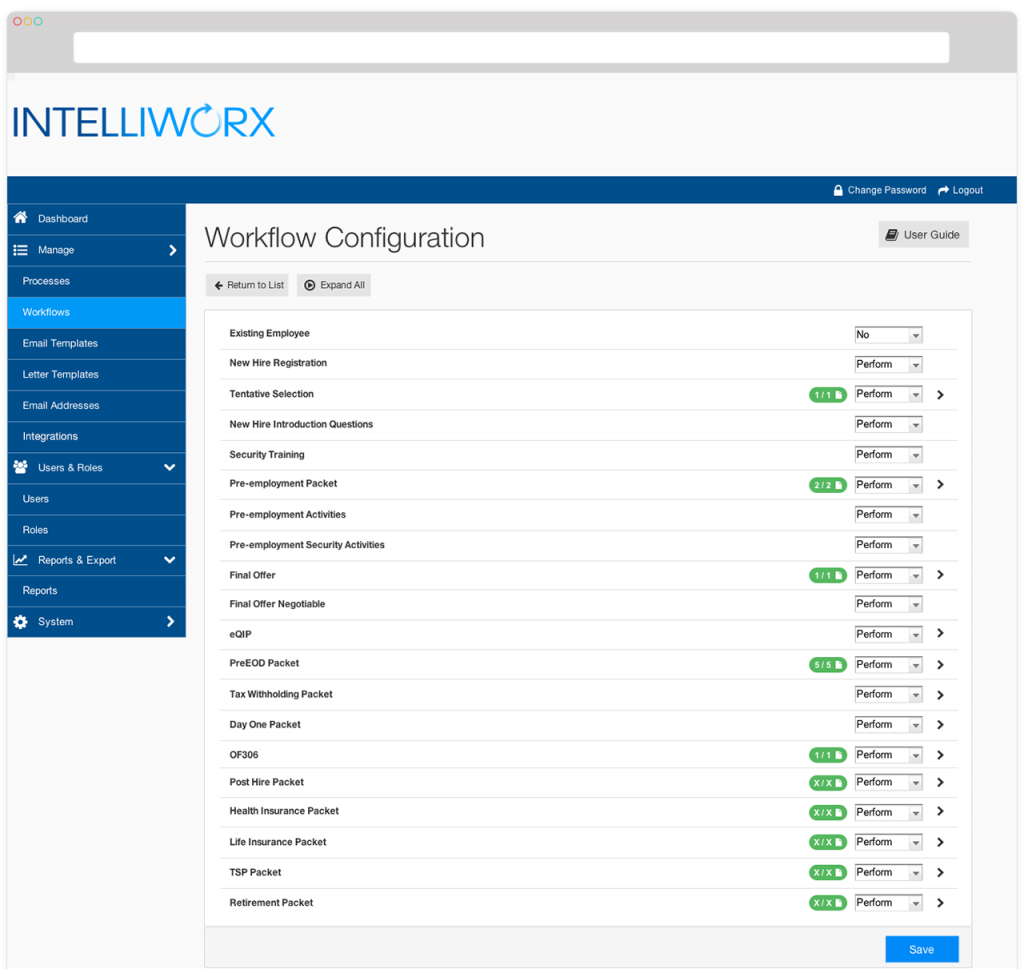 Process Automation - Intelliworx Workflow Configuration