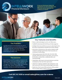 Financial Disclosure Fact Sheet (Government)