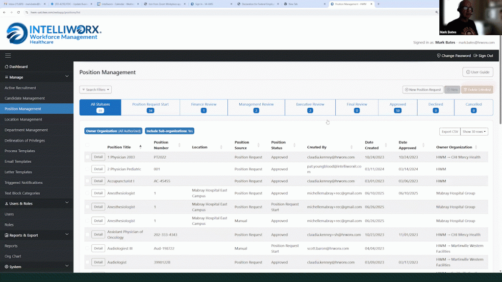 Recruiters may create new healthcare provider positions in HWM and use trained and purposeful AI to create a draft of job details that are already 80-90% ready to go.
